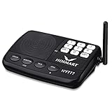 Hosmart 1/2 Mile LONG RANGE 7-Channel Security Wireless Intercom System for Home or Office (2017 New vesion) [1 stations Black]