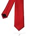 Modern Trendy Slim Polyester Men's Neckties Solid Neck Tie 22 Colors (Red)