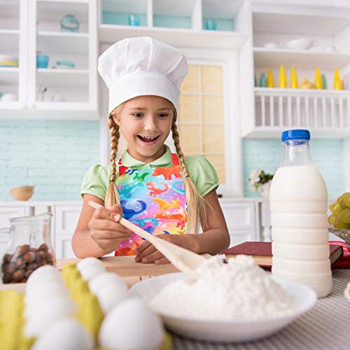 Sylfairy Aprons for Kids Girls Rainbow Galaxy Unicorn Apron with