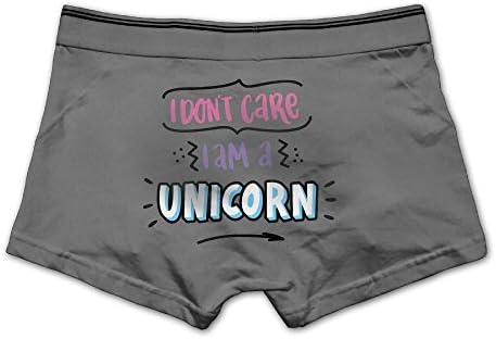 HAGT I Don't Care I Am A Unicorn Men's Sexy Underwear Ash M