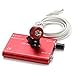 Zinnor Dentist Dental Surgical Medical Binocular Loupes 3.5x 420mm Optical Glass Loupe + LED Headlight - Shipping from USA (Red)