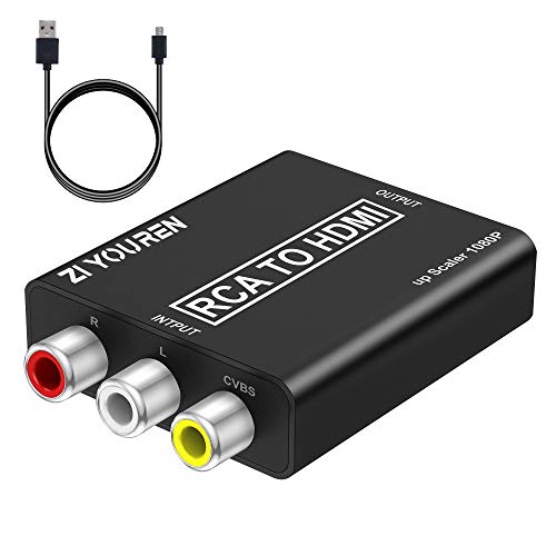 RCA to HDMI Converter, 1080P RCA Composite CVBS Video Audio Converter