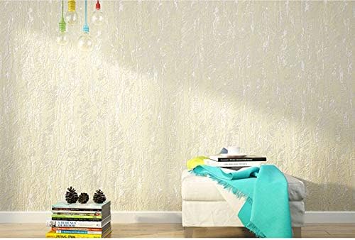 Ovoin Solid Color Embossed Textured Wallpaper. (0.53*10 Metres, 57 Sq Ft)