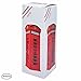 KAV Original British English Metal Alloy Money Coin Spare Change Piggy London Street Red Telephone Booth Bank Souvenir Model Box Jar, 14cm