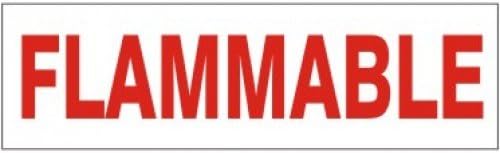 Safehouse Signs PD-2681"FLAMMABLE" Adhesive Vinyl Sticker (Pack of 5)