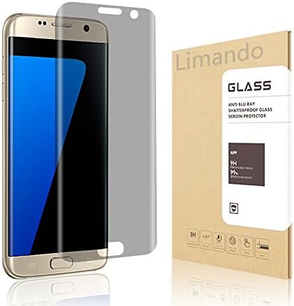 Limando Galaxy S7 Edge Privacy Screen Protector,4D Touch [Scratch-resistant][9H Hardness][Bubble-Free] Tempered Glass Screen Protector Samsung Galaxy S7 Edge (Privacy)