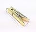 Yueton 50pcs Mini Plastic Clothespins Clip, Clothesline Utility Clips (Golden)