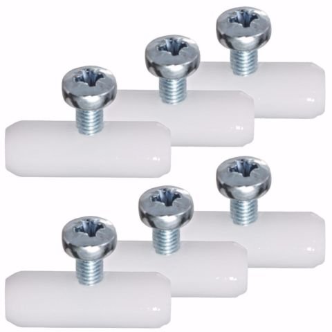 6 Stück x 6 mm Kunststoff/Acetal Sonnensegel Stoppt für Wohnwagen und Wohnmobil, Markisen, fiamma, 071, Sonnendach etc..