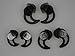 New Replacement Noise Isolation Earbuds 3 Pairs (S, M, L) with Extra Layer Comfort Eartips for Bose QC20 QC20i SoundSport SIE2 SIE2i IE2 IE3 in Ear Earphones (Black)