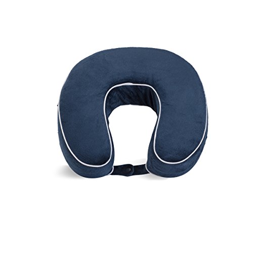 Worlds Best Cushionsoft Memory Foam Neck Pillow Navy