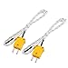 uxcell 2 Pcs K Type 800C Wire Lead Measuring Thermocouple Sensor 1M 3.3Ft