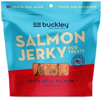 Buckley Original Premium Protein Dog Jerky Treats, Salmon, 15 Ounce by Buckley