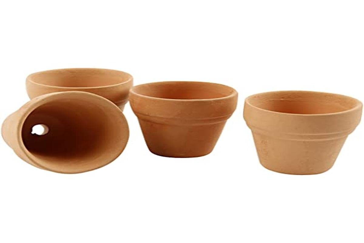Creativ 50655 Flower Pots, D: 3,4 cm, 48 pcs