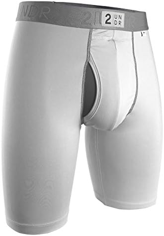 2UNDR Power Shift Long Leg Boxer Briefs White Small