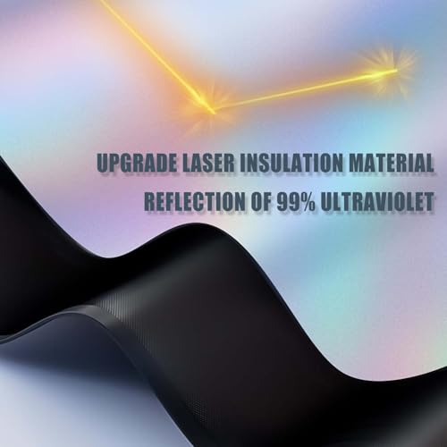 KASUART New 2024 Car Windshield Laser Sunshade For Niss-an Patrol Y62 2016-2024 Upgraded Laser Titanium Silver Colorful Layer Thickened 300d Oxford Cloth Foldable ective Protector Blocks UV Rays