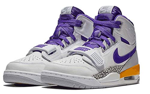 Nike Jordan Air Jordan Legacy 312 Mens Av3922-157, White, Field Purple, Amarillo, Size 10.5