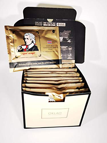 OKLAO Canet Musiker Serie Mozart Drip Coffee Bag Kaffee 10 Stk. in Geschenkverpackung (10)