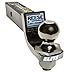 REESE Towpower 7039200 Trailer Hitch Ball Mount, 2 Inch Square Receiver, 2 Inch Drop, 6,000 lbs. Capacity, Includes 2 Inch Trailer Ball, Black Nickel