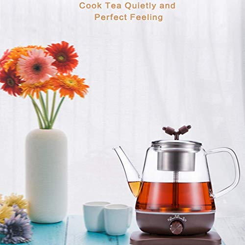 WSJTT Caffè caldo tè e caffè e bollitore 1.2L intelligente bollitore elettrico POT di vetro, acciaio inox 304 bollitore… - immagine 6