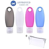 BIAL HO Portable Travel Bottles FDA Certificated Silicone Leak proof Travel Containers