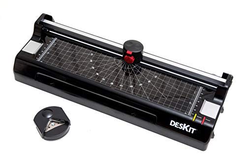 Deskit 3 in 1 Thermal A4 Laminator Machine, Trimmer and Corner Rounder Tool – Professional Finish for Home or Office