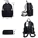 UTO 13.3 Inch Laptop Backpack Oxford Waterproof Cloth Nylon Unisex Rucksack with Real Leather Handle Straps School College Bookbag Shoulder Purse 1