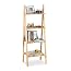 Étagère En Bambou 3 Niveaux 80x34,5x33cm - Pour Salle De Bain, Cuisine, Couloir - Rangement Pratique