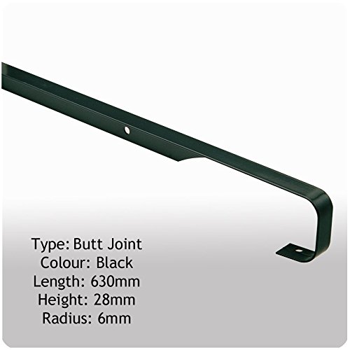 40mm Black Butt Joint 6mm Radius