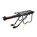 Grows Bike Rack Cargo, Mountain Bike Cargo Rack Fender, Adjustable Alloy Bike Cargo Carrier 110 lb Capacity with Easy Installation & Quick Release