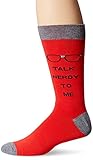 K. Bell Socks Men's Crew, Talk Nerdy to Me, 10-13