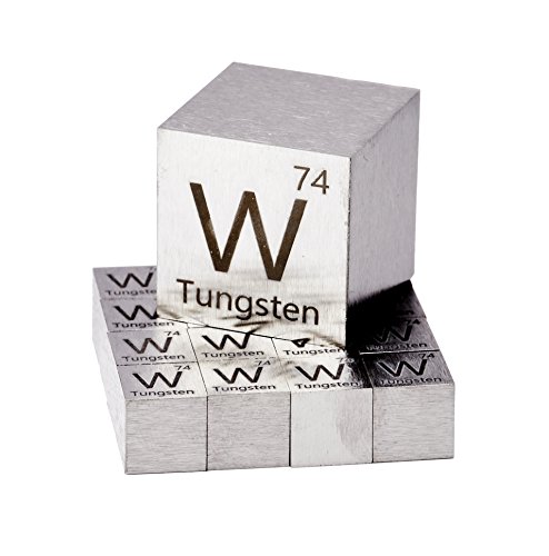 Tungsten Metal 10mm Density Cube 99.95% Pure - //coolthings.us