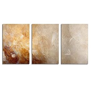 Canvas Wall Art Abstract Vintage Style Painting Artwork for Home Prints Framed - 16"x24" x 3 Panels