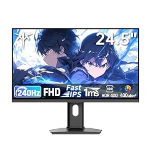 KTC 24.5インチ FHD(1920*1080) 240Hzゲーミングモニター FAST IPS 1ms HDR400対応 H25T7-3
