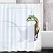 BLEUM CADE Funny Bathing Dinosaur Shower Curtain Bathroom Curtain with 12 Hooks, Durable Waterproof Animal Fun Bath Curtain