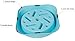 Kuoser Professional Durable Dog Slow Feeder Slow Eating Pet Bowl Non-Toxic Preventing Choking Healthy Design Non-Skid Slow Feed Bowl for Small Cat Dog Pet,Pattern A Blue