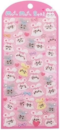 Amazon ふわウサ モフモフシールかわいい手帳デコステッカー通販 文房具 オフィス用品 文房具 オフィス用品