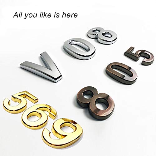 Self Stick Mailbox Numbers, 2 Inch House Door Address Number Stickers