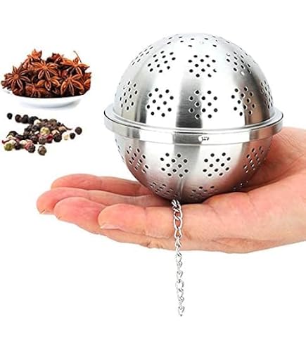 Infuseur à Thé En Inox – Boule à épices Réutilisable Et Facile à Nettoyer