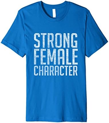 Mens Strong Female Character Feminism T-Shirt 2XL Royal Blue