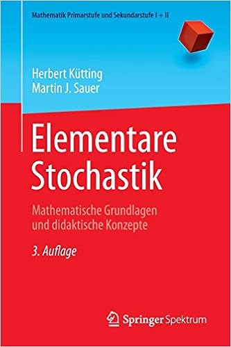 Elementare Stochastik Mathematische Grundlagen Und Didaktische Konzepte Mathematik Primarstufe Und Sekundarstufe I Ii Amazon De Padberg Friedhelm Kutting Herbert Sauer Martin J Bucher