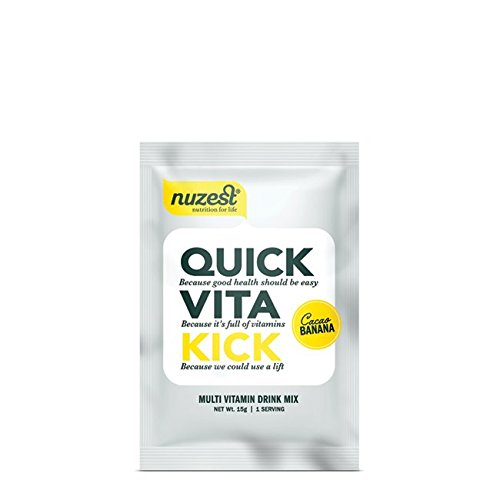 Nuzest Quick Vita Kick - Vitamin and Superfood Shake, Vegan, B12, Plant-based, Natural Energy Booster, Cacao Banana, Sample Size