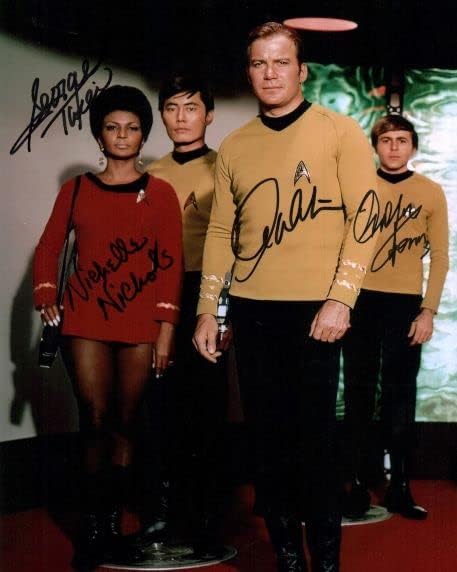 Photographs - Star Trek (8x10) - Reprint (RP), Preprint, Pre-printed (PP) Signed Autograph Autographed Photo Photograph Print, WILLIAM SHATNER, GEORGE TAKEI, NICHELLE NICHOLS, WALTER KOENIG