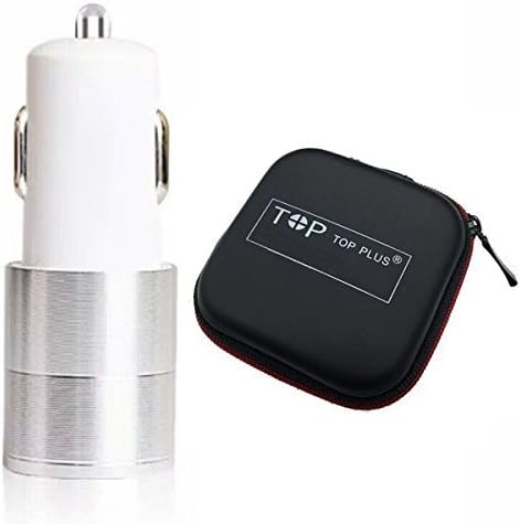 Car Charger,TOP PLUS 2.4A/24W 2 Smart Port Car Charger for iPhone 6S Plus 6 Plus 6 5SE 5S 5 5C 4S, Samsung Galaxy S7 S6 Edge Plus Note 5 4 S5 Tab S, LG G5 G4, HTC,Nexus 5X 6P, iPads Portable