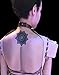 Generic Black Lace Temporary Tattoos for Adventurous Women, Teens & Girls - Henna Tattoos Sticker W306-311(Pack of 2 Sheets)