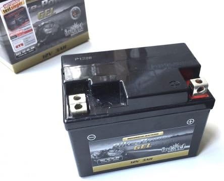 12 Volt Gel Battery YTX4L-BS YB4L, YT4L B for Piaggio Sfera NSL Including £ 7.50 battery deposit)