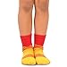 TeeHee Little Boys Basic Cotton Crew Socks 6 Pair Pack (6-8 Years, Stripes Color Block)