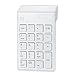 Elftear Wireless Numeric Keypad 19 Keys 2.4G Numeric Keyboard for Laptop Desktop PC Color White