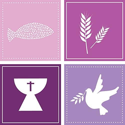 Baier & Schneider GmbH & Co. KG Knorr Prandell Wax Picture Faith Pink 60 x 60 mm, Small