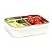 Innobaby Keepin' Fresh Stainless Steel Divided Bento Snack Box with Lid for Kids and Toddlers BPA Free, 11 oz., Green
