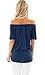 BOCOTUBE Women's Casual Off Shoulder Short Sleeve Button Down Font Tie Knot T Shirts Blouses Tops